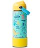 MyneeMoe Zippy 550 ml Stainless Steel Sipper Water Bottle for Kids School & Travel (Good Vibes)