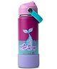 MyneeMoe Zippy 550 ml Stainless Steel Sipper Water Bottle for Kids School & Travel (Mermaid)