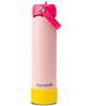 MyneeMoe Flow 750 ml Stainless Steel Sipper Water Bottle Water Bottle for Kids School & Travel (Pink & Yellow)