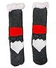 Butterthief Wool Knit Santa Claus Designed Plush Detailed Socks - Grey