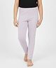 Charm n Cherish Cotton Knit Solid Leggings - Lavender