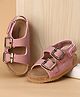 Babyoye Velcro Closure Solid Sandals - Pink