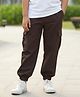 Cutiekins Woven Solid Cargo Pant - Dark Brown