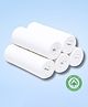 LazyToddler Organic Muslin Washcloths (5-Pack) 100% Cotton Baby Hanky for Sensitive Skin White (30x30cm)