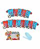 Amfin Birthday Party Banner Boy Print - Blue
