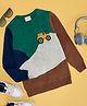 Pantaloons Junior Knit Full Sleeves Vehicle Embroidered Sweater - Multi Colour