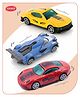 Aditi Toys Die Cast Metal Racing Car Free Wheel Metal Car Set Street Racer Car For Kids 3 Cars - Color May Vary