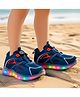HAPPY FEET Abstract Designed BOA Closure LED Shoes -  Navy Blue