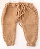 Woonie Handknitted Self Design Pants - Beige