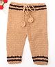 Woonie Handknitted Self Design Pants - Beige