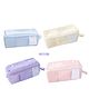 Flaze Pencil Case With Smooth Zipper Pencil Case Large Capacity Double Sided Tofu Shaped Pencil Pouch Multi-functional Storage - Pack of 1 - (  Color May Vary )