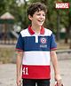 Pine Kids Marvel Single Jersey Knit Half Sleeves Polo T-Shirt With Avengers Graphics - Multicolor