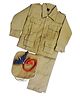 Itsmycostume Republic Day Theme Police Costume Set With Whistle - Brown
