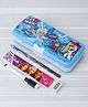 Disney by SKI Frozen Ice Kingdom Xylo Pencil Box with Interactive Whiteboard, Marker & Timetable - Blue