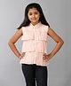 Under Fourteen Only Sleeveless Striped Top - Peach