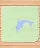 Child World Terry Knit Towel with Dolphin Print L 107 x B 71 cm - Light Green