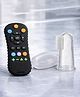 Totilo Baby Remote Teether And BPA Free Silicone Finger Brush-Black + White