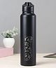 Disney by SKI Sprint Stainless Steel Sipper Water Bottle With Disney Princess Print Black - 950 ml