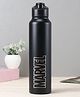 Marvel by SKI Sprint Stainless Steel Sipper Water Bottle Black- 950 ml