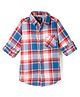 Noddy Full Sleeves Tartan Checked Shirt - Orange