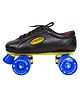 Strauss Shoe Skate with PVC Wheel, Gripper, Size- 13 (Junior), Blue  Black