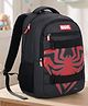 Spider Man Height 17 Inches Glow in Dark School Bag 22.5 Litres 2 Compartment 1 Front Pocket - Black