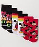 Cute Walk by Babyhug Disney Knit Ankle Length Antibacterial Socks with Mickey Mouse Design Pack of 3 - Multicolor