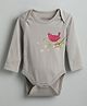 URBANRAC Cotton Knit Full Sleeves Bird Printed Onesie - Grey