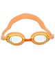 Strauss Single Frame Swimming Goggles, Orange/Yellow
