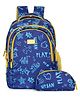 (Scholastic-New)- The Clownfish Scholastic Series Kids School Bag with Free Pencil Pouch - Blue Yellow