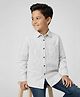 tiny toonzzz Cotton Woven Full Sleeves Striped Shirt - Grey