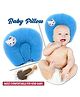 Kidcup Mustard Seed Pillow for New Born Baby - Blue