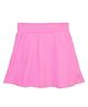 Plan B Cotton Knit Solid Skater Skirt - Pink