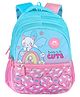 Faber Castle Height 15 Inches Rainbow Printed School Backpack - Aqua Blue