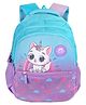 Faber Castle Height 15 Inches Kitty Printed School Backpack - Light Blue