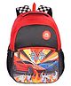 Faber Castle Height 15 Inches Car Printed School Backpack - Red