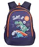 Faber Castle Height 17 Inches Dino Printed School Backpack - Navy Blue