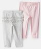 Carter's Cotton Knit Full Length Solid Colour Lounge Pants Pack of 2 - (Colour May Vary)