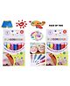 New Pinch Popcorn Drawing Pen Set 6 Puffy 3D Color Pens for Kids | DIY Tools & 3D Painting Pen Set | Crafts & School Activities | Birthday Return Gifts ( pack of 2)