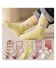 Bembika Knit Pack Of 5 Heart & Animal Designed Socks - Multi Colour