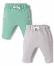 little planet by carter's Knit Full Length Solid Colour Lounge Pants Pack of 2 - ( Colour May Vary)