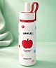 Little Surpise Box Apple design Jumbo Straw Series Stainless Steel Water Bottle fot kids, Teens and Adults,700 ml - Red