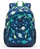 Frantic Height 16 Inches Premium Quality Blue Dino Safari school bag for Kids