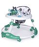 PLAYROOTS Baby Musical Walker with Lights, Adjustable Height & 360° Rotating Wheels ,Comfortable & Safe First Steps - Green