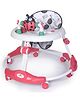 PLAYROOTS Baby Musical Walker with Lights, Adjustable Height & 360° Rotating Wheels ,Comfortable & Safe First Steps - Pink