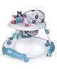 PLAYROOTS Baby Musical Walker with Lights, Adjustable Height & 360° Rotating Wheels ,Comfortable & Safe First Steps - Blue