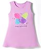 Doreme Single Jersey Knit Sleeveless Frock with Butterfly Print - Mauve