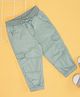 Pantaloons Baby Cotton Woven Cargo Styled Solid Joggers - Mint