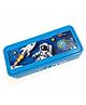 Paper Moon Multi-Purpose Puzzle Password Pencil Box With 2 Side Compartment Geometry For Kids - Blue