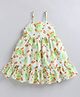 M'andy Woven Sleeveless Floral Printed Dress - Multi Colour